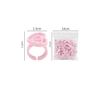 Eyelash Extension Glue Ring 100PCS Disposable Eyelash Ring Heart-shaped PINK