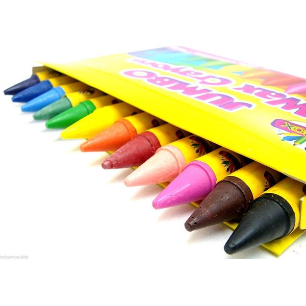 Jumbo Wax Crayons Kids Crayons Non Toxic Crayons Childrens Crayola Type 12 Pack