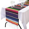 2Pack 14" x 108" Mexican Serape Table Runner Fiesta Party Decorations Tablecloth