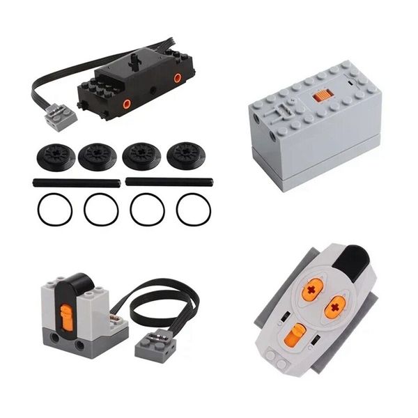 1x (functions parts building blocks railway track engine battery box infrared 7303-