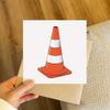 'Traffic Cone' Blank Greeting Card (GC00051899)