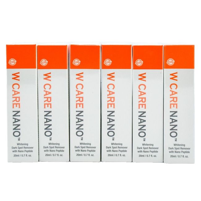 W Care Nano Whitening Dark Spot Remover Nano Peptide 0.7 fl oz/20ml (6 Pack) NIB