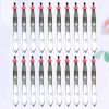 Lurrose 24pcs Flat Tip Tweezers Silver Stainless Steel Eyebrow Tweezer Hair Plucker for Hair and Eyebrows