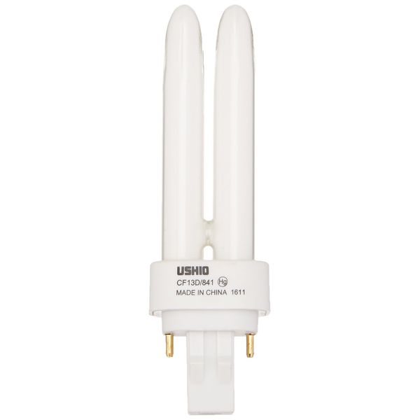 Ushio BC1339 3000140 - CF13D/841 Double Tube 2 Pin Base Compact Fluorescent Light Bulb