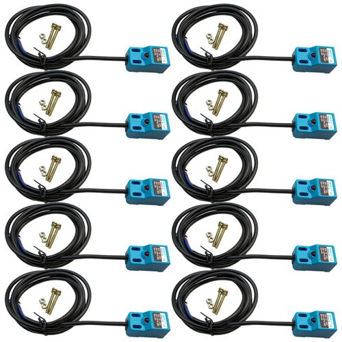 10 Pack DC 4mm Proximity Switch 10-30V 300mA 3-Wire Inductive Proximity Sensor Switch SN04-N NPN Normally Open NO Detection Distance