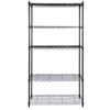 5 Tier Wire Shelves Unit Adjustable Metal Shelf Storage Rack for Kitchen Home