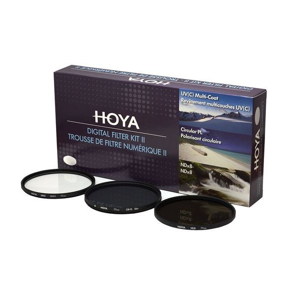 Hoya Digital Filter Kit (67mm) inkl Cirkular Polfilter/ND-Filter (NDx8)/HMC-C, UV-Filter