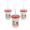 Elementary Graduation Reusable BPA-Free Plastic Cups with Lids & Straws 10 oz -