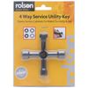 Rolson 22460 Four Way Service Utility Key