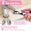 WORKPRO 3PCS Plier Set Needle Nose Plier Diagonal Cutting Plier Slip Joint Plier