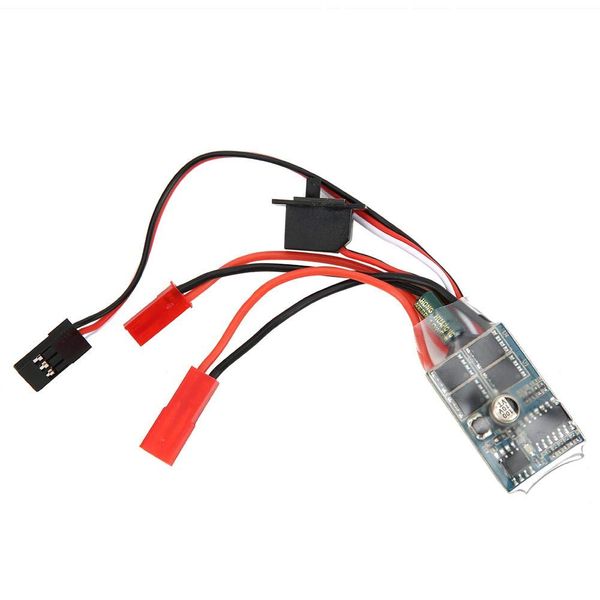 RC Brushed ESC, 30A 4-8V ESC Two Way RC Brushed Motor Speed Controller for 1/16 1/18 1/24 Car Boat (with Brake)