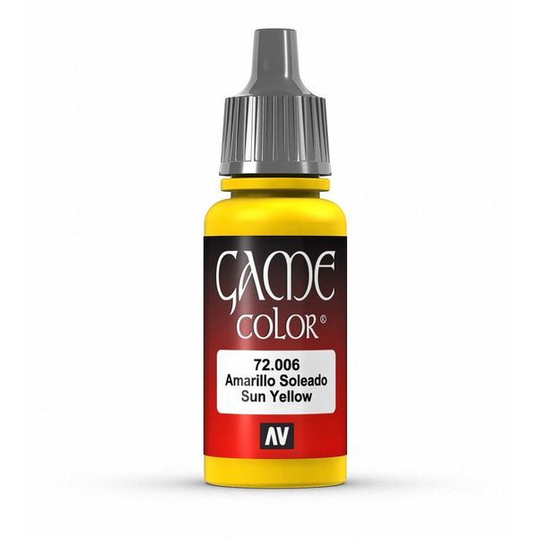 Vallejo Game Color 17 ml Acrylic Paint - Sunblast Yellow