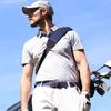 Big Teeth Golf Bag Shoulder Strap Single Padded Adjustable Universal Replacement with 2 Stainless Metal Hooks Blue&Black