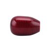 Carbon Fiber Shift Knob Gear Shifter Knobs with 3 Adapter Most Car Decorations Classic,Red-Short