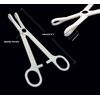 Piercing Clamps 8pcs Disposable Piercing Forceps Clamp Slotted Navel Forceps Piercing Pliers,Suitable for ear, navel, lips, tongue, nose and other body parts piercing tools(TN017-8PCS)