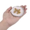 sourcing map 12pcs 12mm Precision Solid Brass Bearing Balls for Bearings Valves Decoration