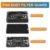 sourcing map 2 Pack Plastic Dustproof PC Computer Fan Dust Filter Grill Guard Mesh Cover for 40mm PC Case Fan