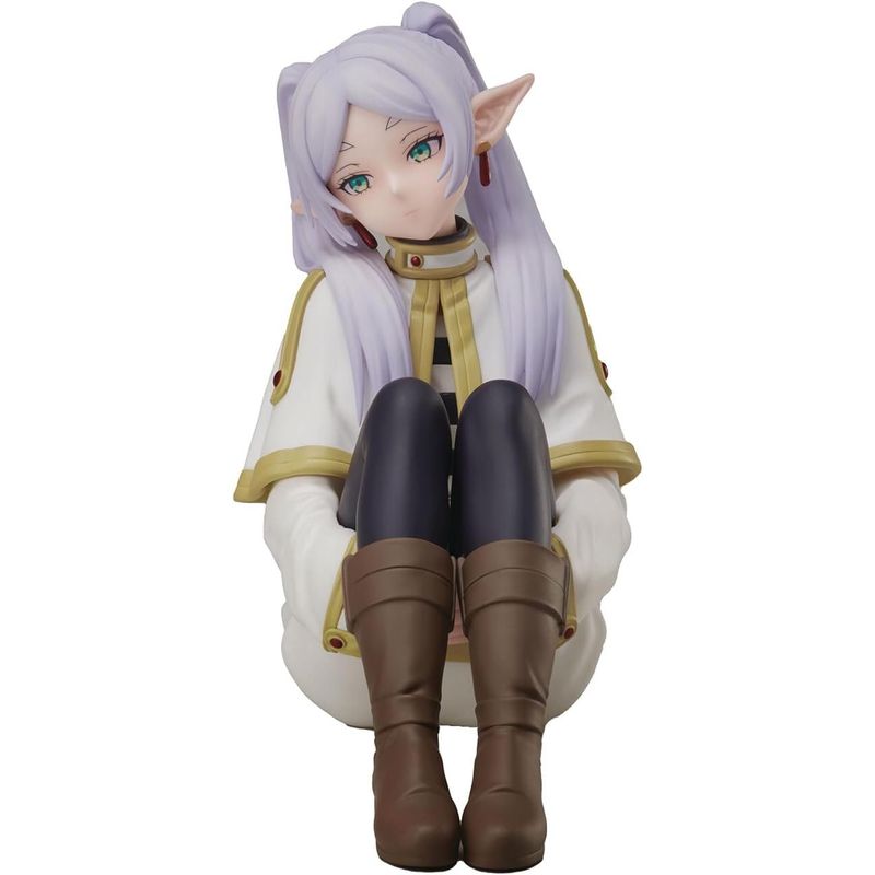 2pcs Frieren Figure Stark Anime Figure Frieren Figurine Anime Model Sculpture in Sitting Position Cartoon Character Model Car Decoration Sculpture