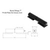 Barrel Gate Hinge 7" Heavy Duty Grease Zerk fitting Welding Plate (Lot 2 Pair)