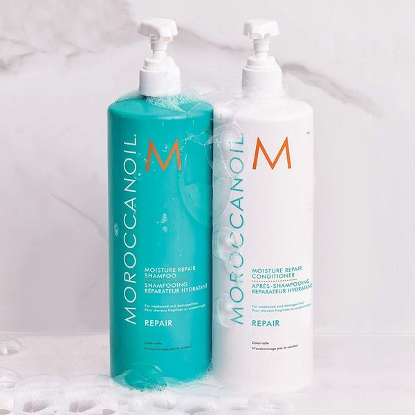 Moroccanoil Moisture Repair Shampoo & Conditioner DUO 16.9 OZ Each   With PUMPS