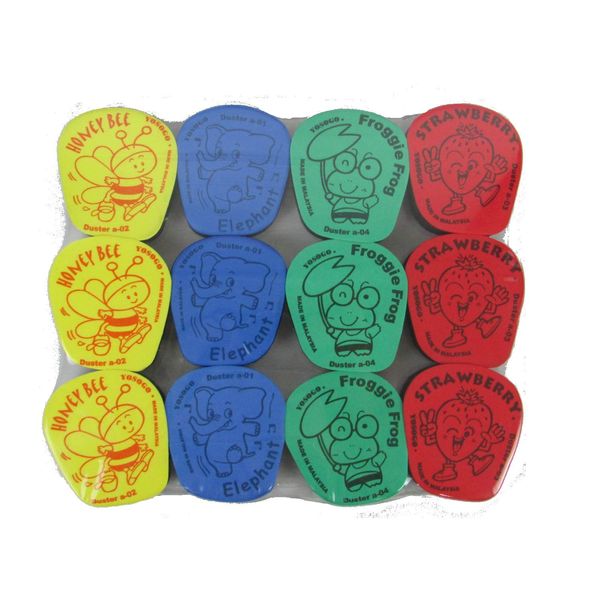 Cute Fancy Whiteboard Eraser [Pack of 12]