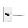 Emtek Passage Set, Modern Rectangular Rosette, Helios Lever, Satin Nickel, RH