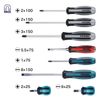 Vessel Tools 980MIXEVA Megadora Impacta Assorted Screwdriver 8 Pieces Set