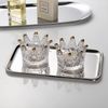 Small Silver Tray Rectangular SUS304 Stainless Steel Bathroom Tray for Jewelr...