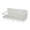 Household Essentials Metal Magnetic Spice Organizer, White