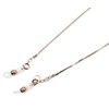 PG-331 Eyeglass Chain PG Series (Pink Gold Chain) Snake Cut Square Wire 0.06 inches (1.5 mm) Z5451