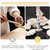 Gute Automatic Dumpling Maker,Household Double Head Dumpling Press Machine Mould, Safe Healthy Stainless Steel Kitchen Tool for Dumpling Making, Wrap Two at A Time