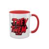 Grindstore They Them Red Inner 2-Tone Mug