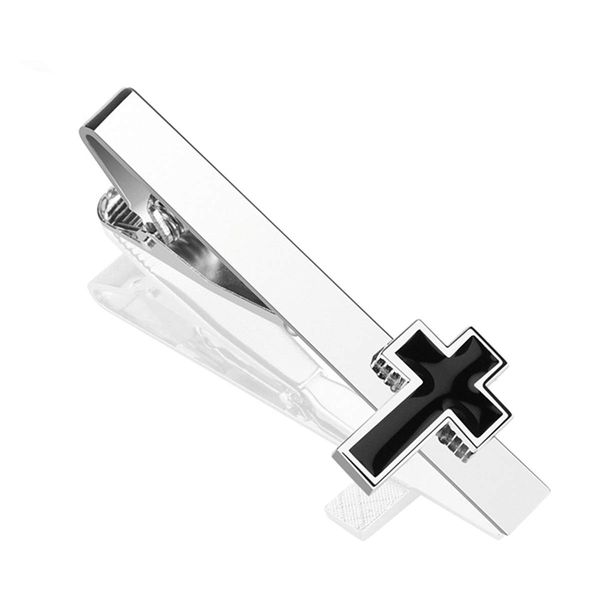 Cross Tie Clip, Cross Tie Bar, Cross Tie Clips for Men, Cross Tie Bars for Men, Cross Mens Tie Clip Silver, Crucifix Tie Bar Clip for Dad, Crucifix Dad Tie Clip Skinny, Crucifix Tie Clip for Women