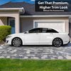 BOGAR TECH DESIGNS for Lincoln MKZ 2013-2020 Side Window Chrome Delete Overlay, Gloss Black