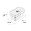 ZWILLING Fresh & Save vacuum lunch box, Size M, plastic, white La Mer