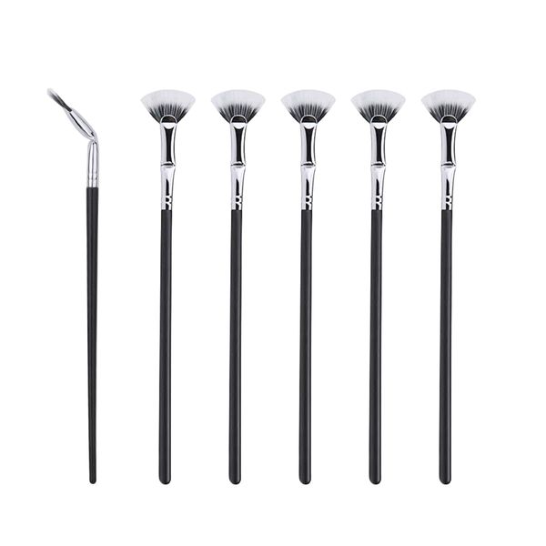 Folding Angle Scalloped Lash Brush（5 PCS)