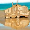 Ornament - Dump Truck - Raw wood