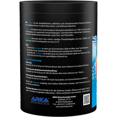 MICROBE-LIFT Carbopure - long-term activated carbon, activated and acid washed, for fresh and saltwater aquariums, 1000ml