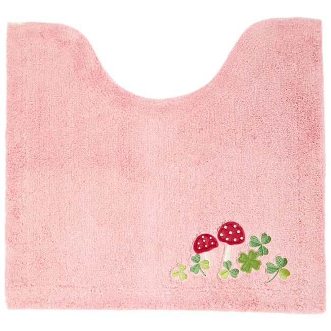 Senko 13745 Benitengdake Toilet Mat, Approx. 21.7 x 23.6 inches (55 x 60 cm), Pink