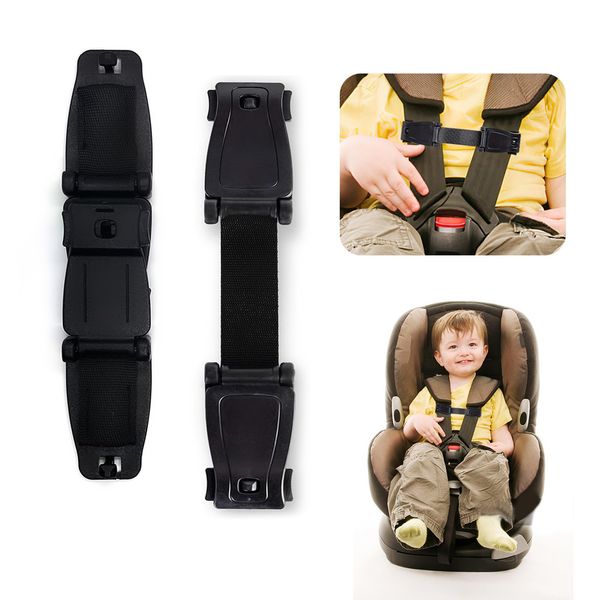 Realjoy 2 Pack Anti Escape Car Seat Strap, Car Safety Seat Strap Belt Buckle, Child Anti Escape Harness Chest Clip for Baby and Kids, Prevent Children Taking Their Arms Out of The Straps