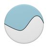 GEOMETRIC TWO TONE WAVE PATTERN LIGHT BLUE AND WHITE PopSockets Swappable PopGrip