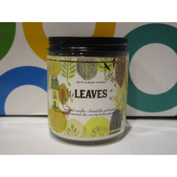 BATH & BODY WORKS ~ LEAVES SCENTED CANDLE ~ 7 OZ
