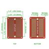 EPLZON Prototype Board Solderable Breadboard Double-Sided PCB Circuit Board for Welding, DIY Electronic Items, Red (Pack of 10)