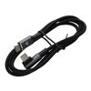 kenable Right Angle USB-C to USB-C Cable, 100W Fast Charging, 1m Braided Lead, Black