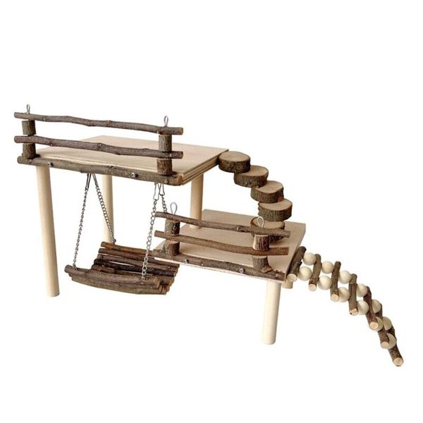 Stackable Hamster Swing Set for Keeping Energetically Pet Entertained and Active