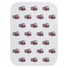 Azeeda 'Fire Engine' Baby Burp/Wash Cloth (BC00010465)