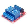 Hailege 2pcs DC 24V 2 Channel Relay Module with Isolated Optocoupler High and Low Level H/L Level Trigger Module Triggered by DC 24V