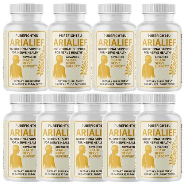 AriaLief Cognitive Function & Mental Sharpness Support Supplement - 9 Bottles