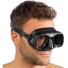 Cressi Superocchio Freediving Mask - Black