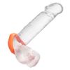 Cock Ring Alpha Liquid Silicone Sexagon Ring Orange